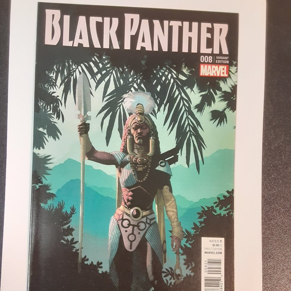 BLACK PANTHER #8B (2016 SERIES) WRITTEN BY  COATES  VARIANT COVER BY ESAD RIBIC